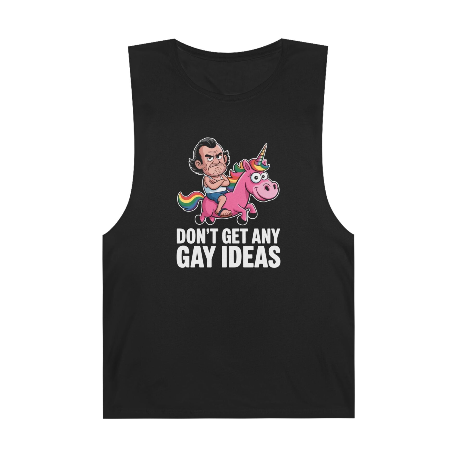Don’t get any gay ideas – Unisex Tank Top