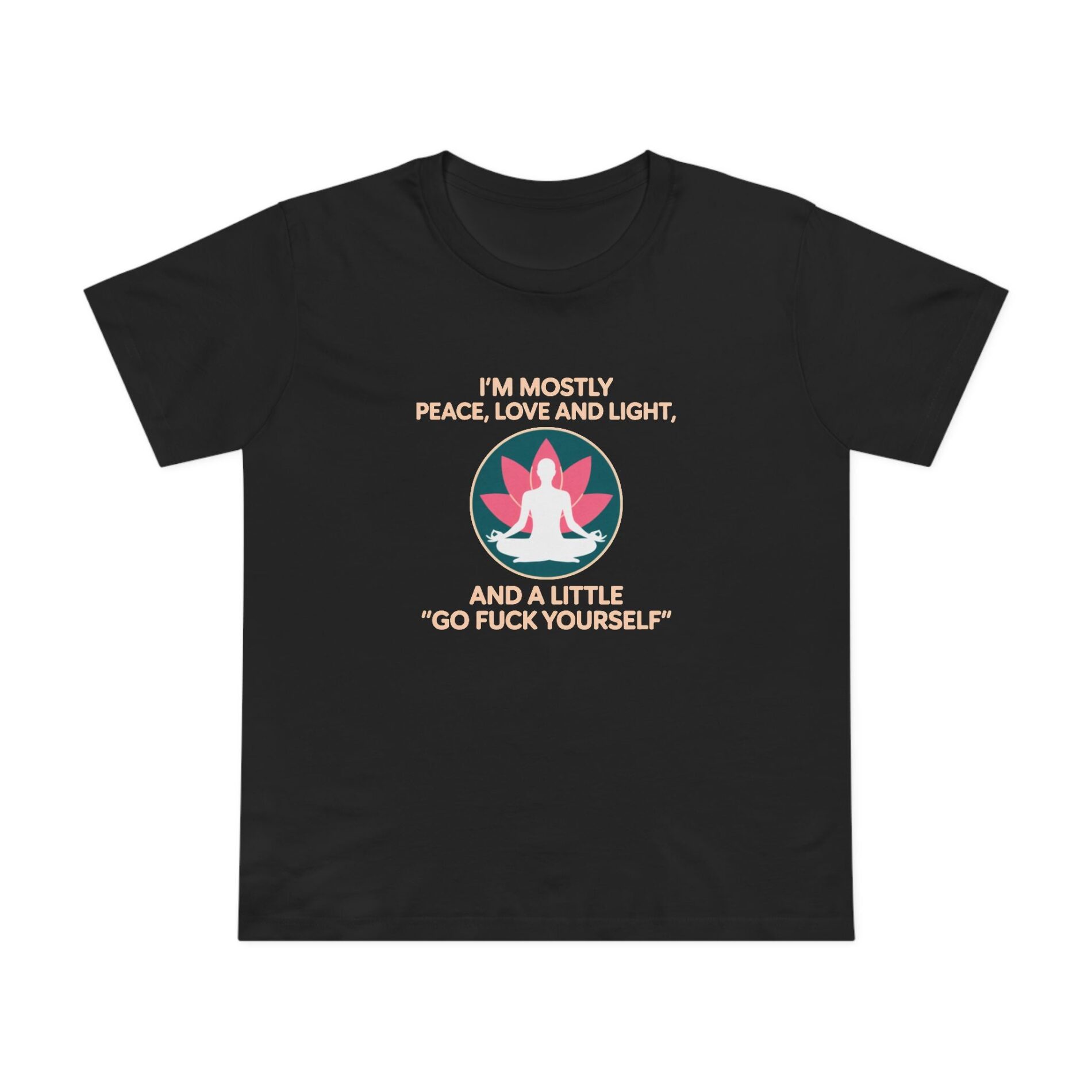 I’m mostly peace – Women’s Maple T-Shirt