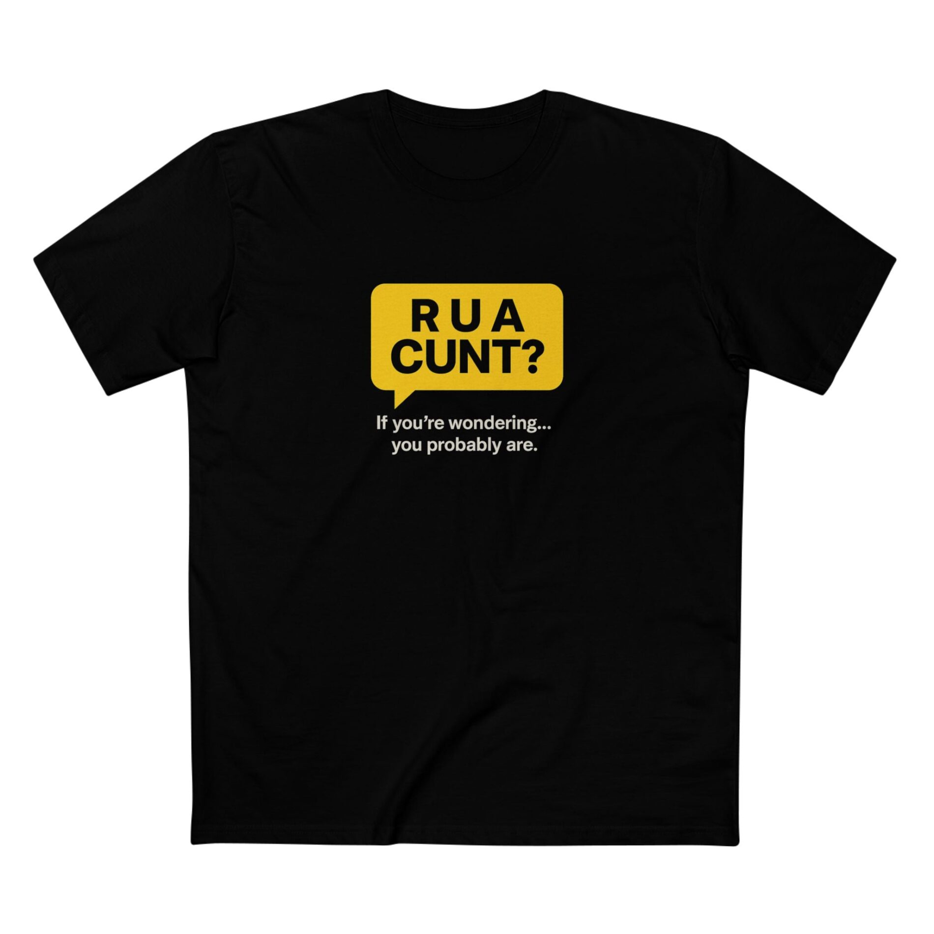 R U a cunt – Adult Staple Tee