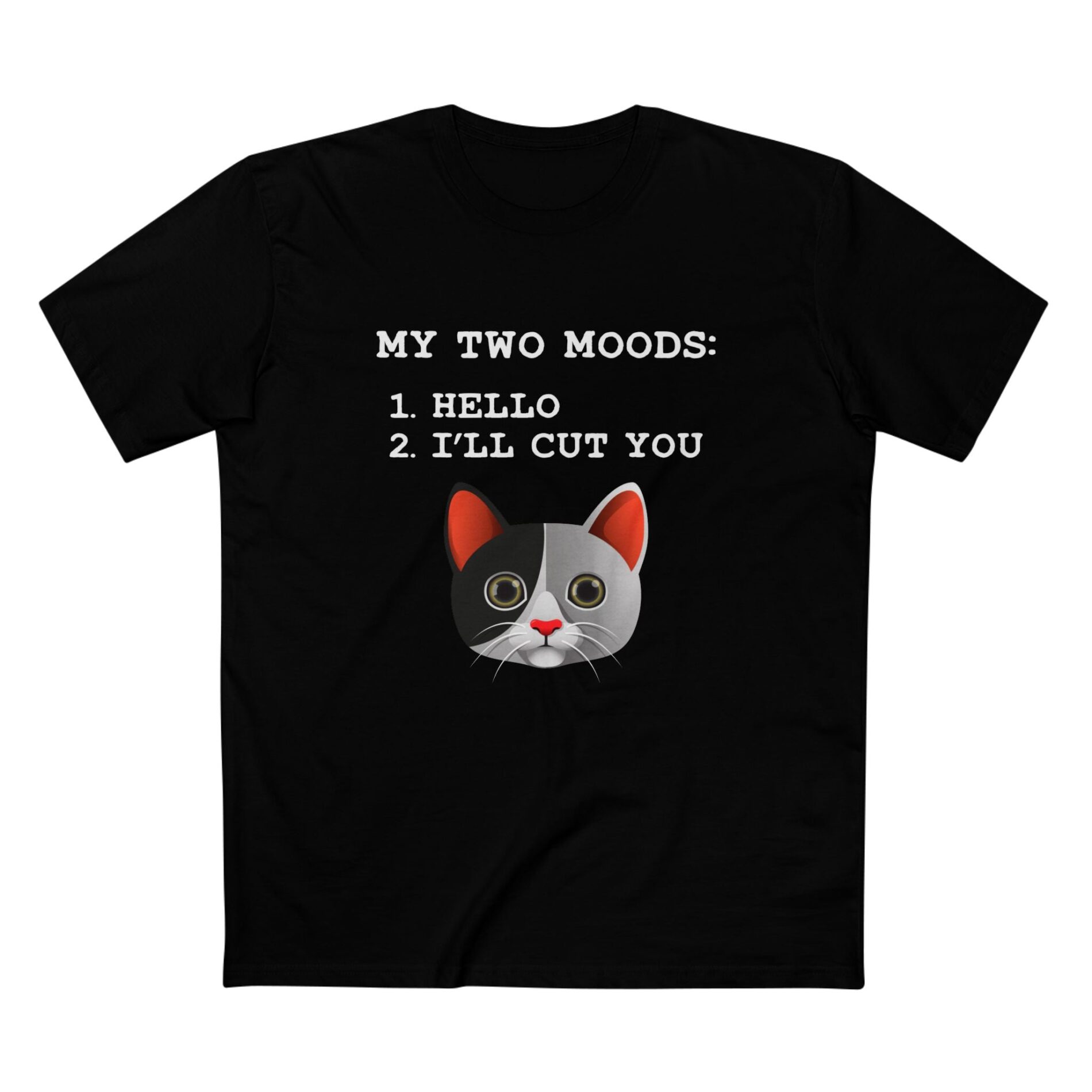 My two moods – Cat T-Shirt