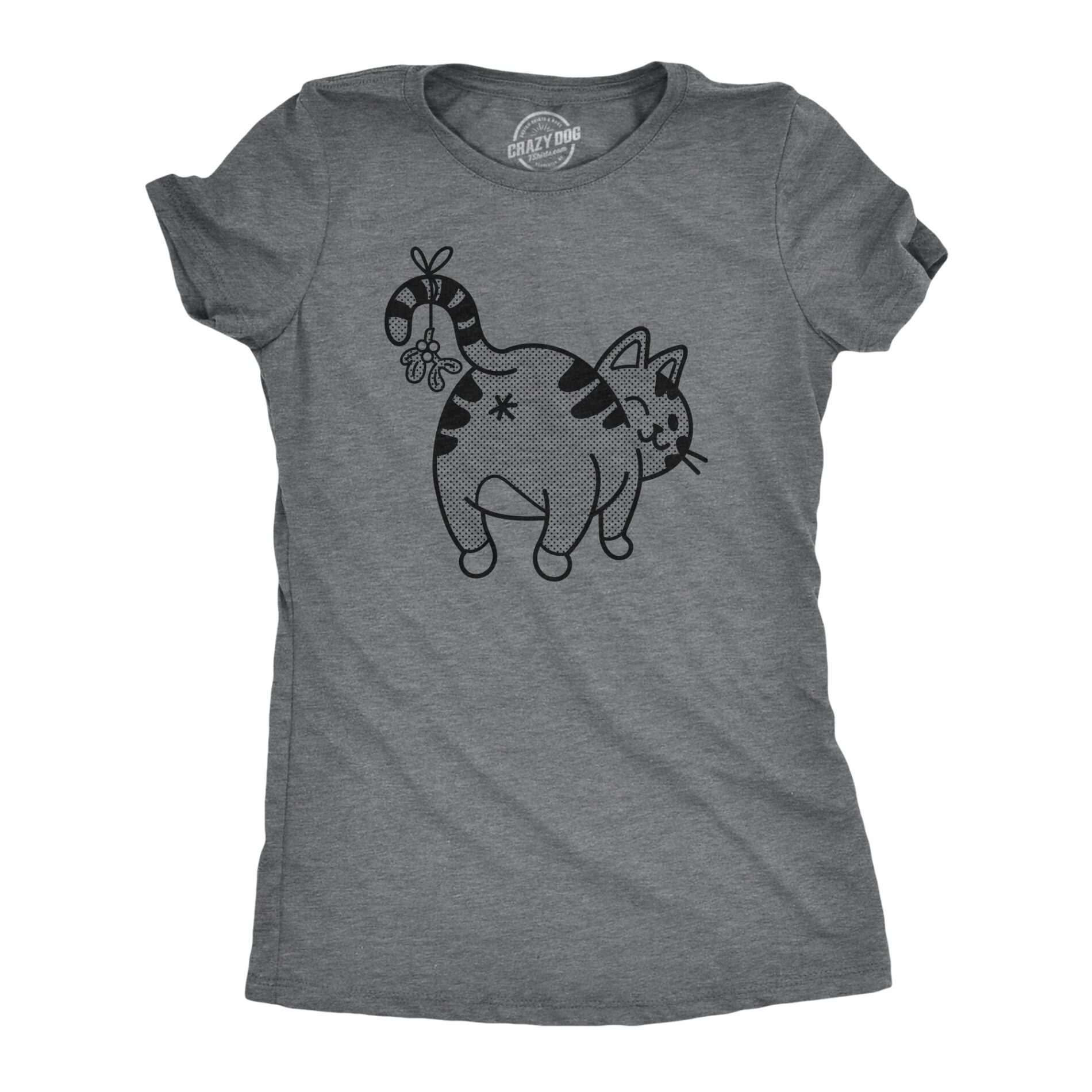 Mistletoe Cat Butt Women’s T Shirt