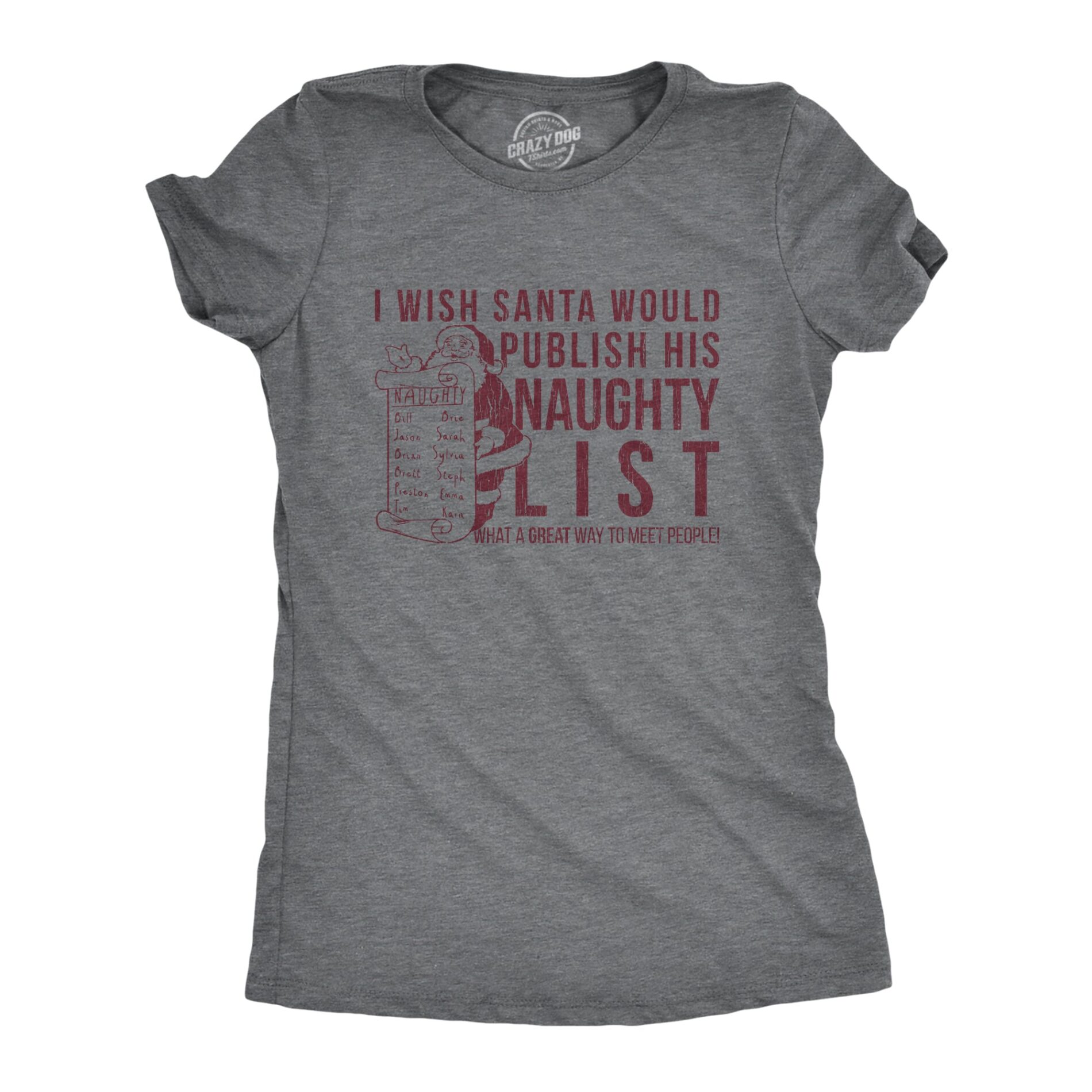 I Wish Santa Would Publish His Naughty List Women’s T Shirt