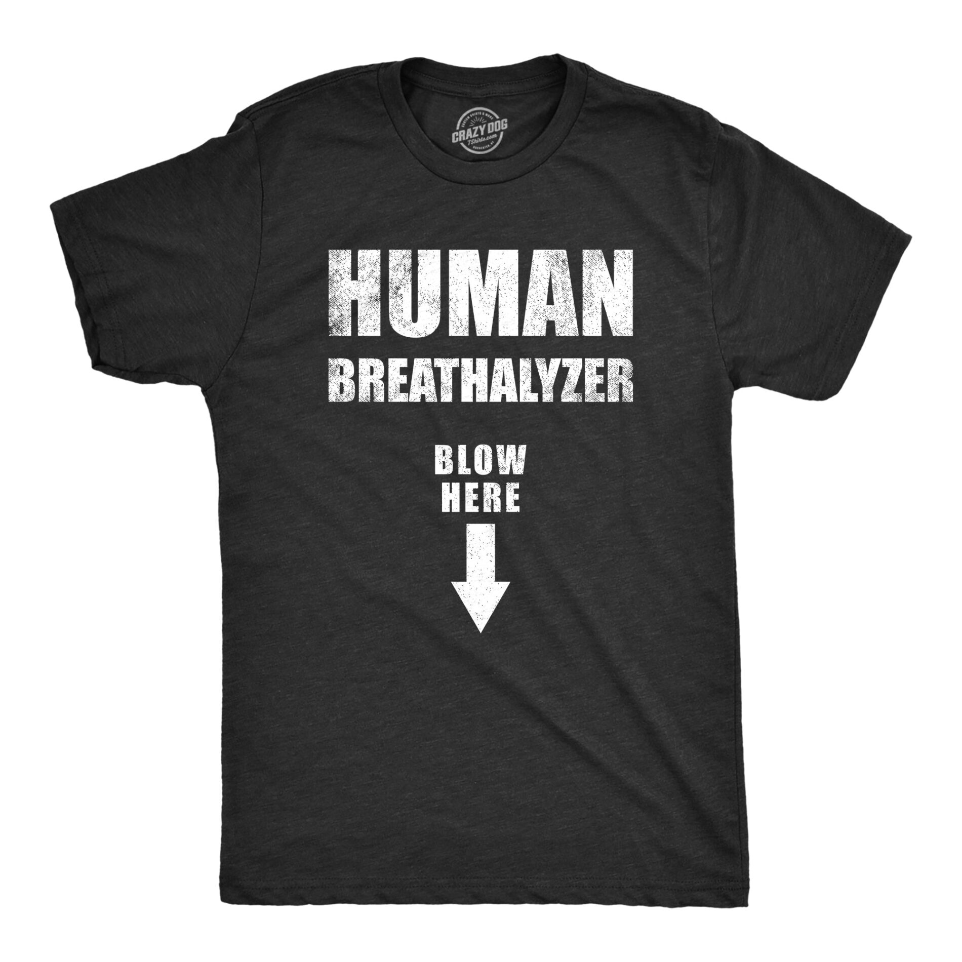 Human Breathalyzer Blow Here Men’s T Shirt