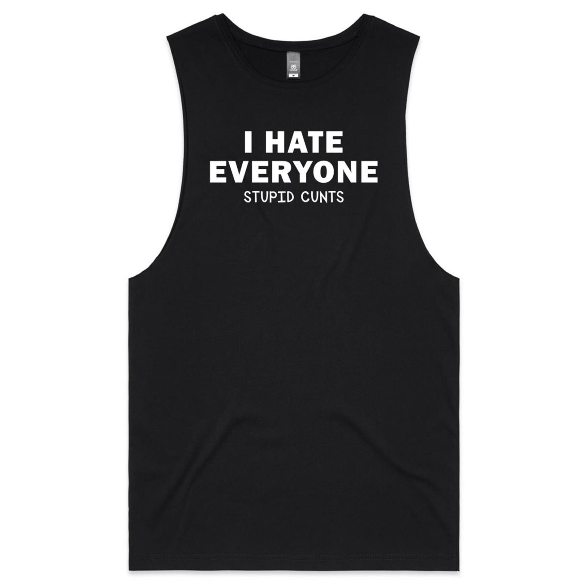 I hate eveyone – Mens Tank Top Tee