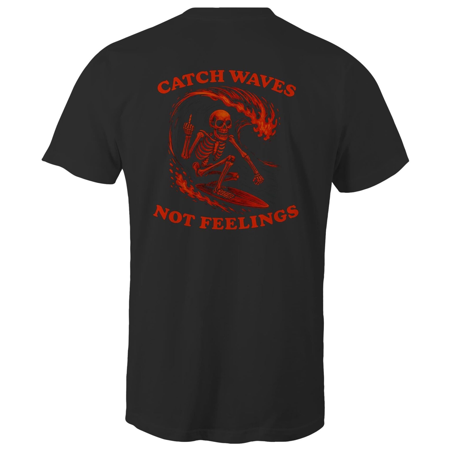 Catch waves not feelings – Mens T-Shirt