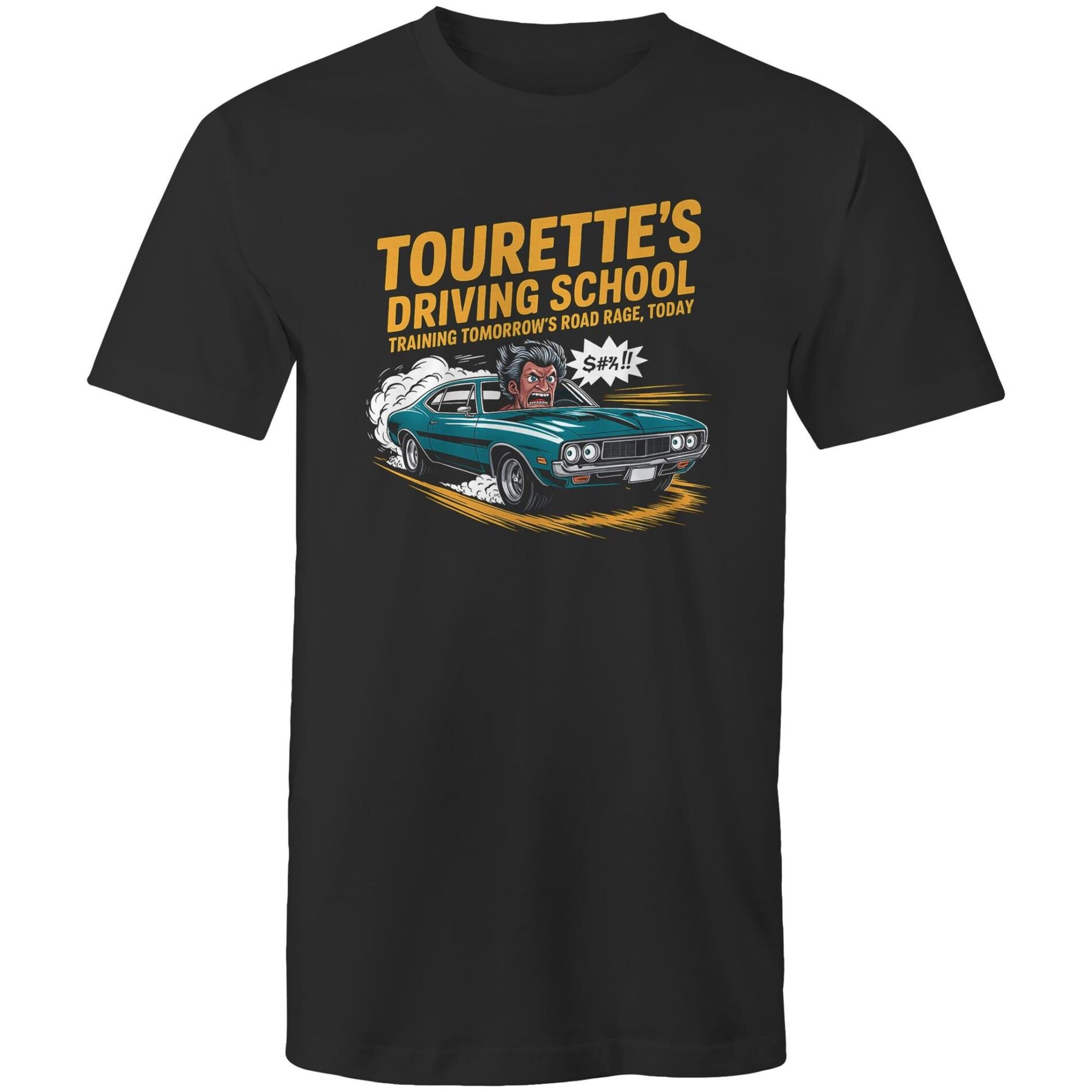 Tourette’s driving school – Mens T-Shirt