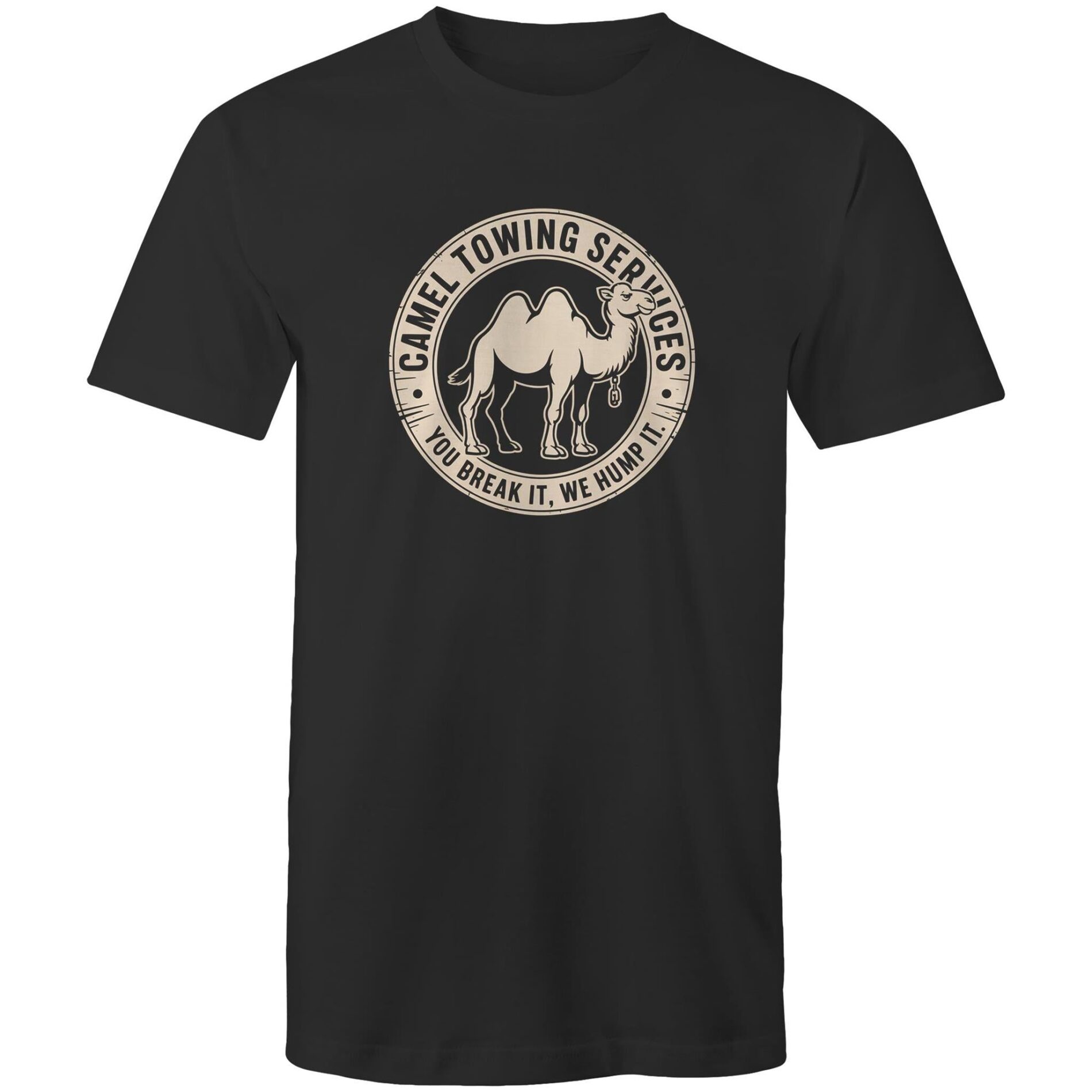 Camel towing – Mens T-Shirt