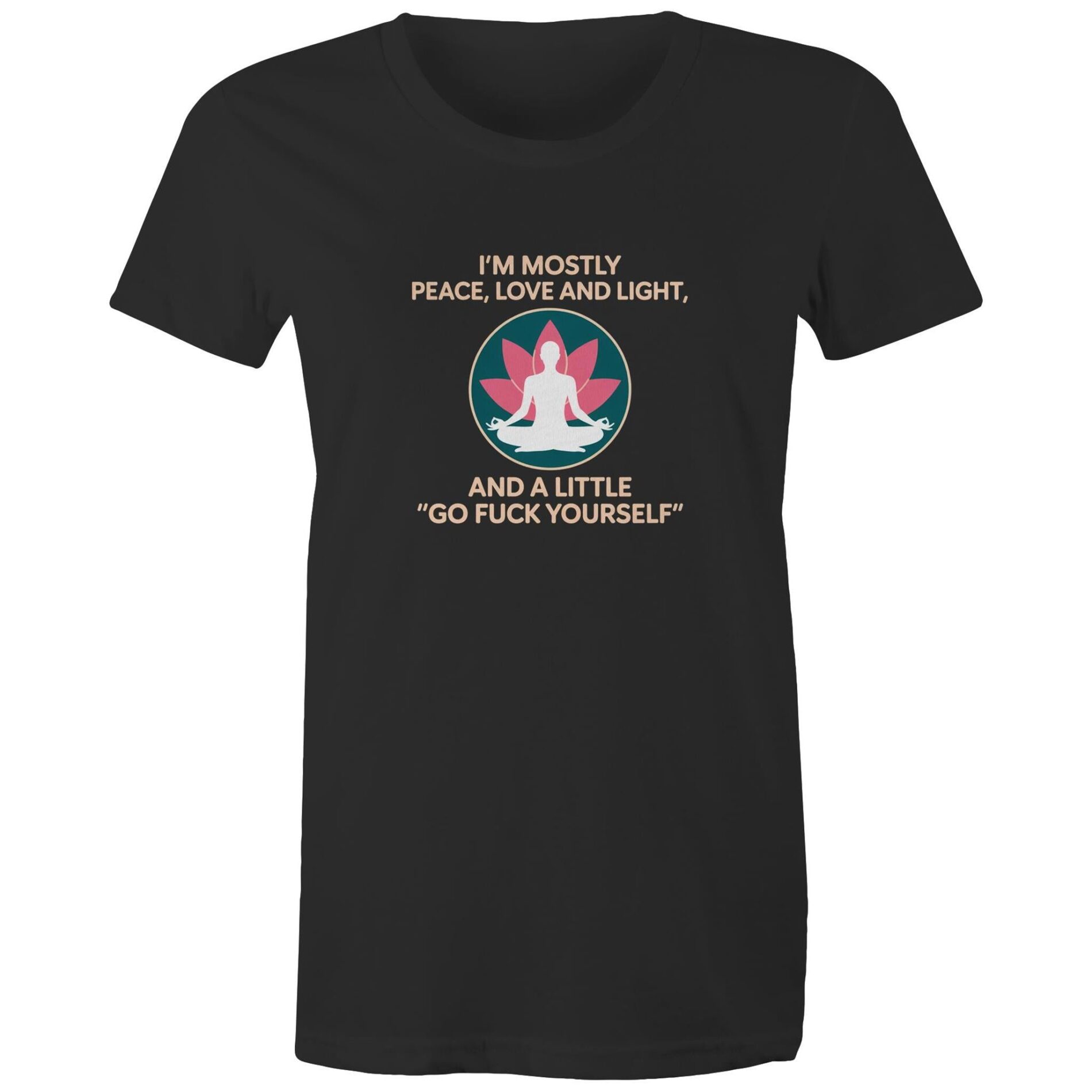 I’m mostly peace – Women’s Maple Tee